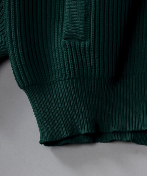 SITRY（シトリー）の「driver's knit/ドライバーズ ニット/フルジップ カーデ（ニット/セーター・メンズ・ブラック/ブラウン/オレンジ/ライトベージュ/グリーン・M/L/XL）」の8枚目の写真