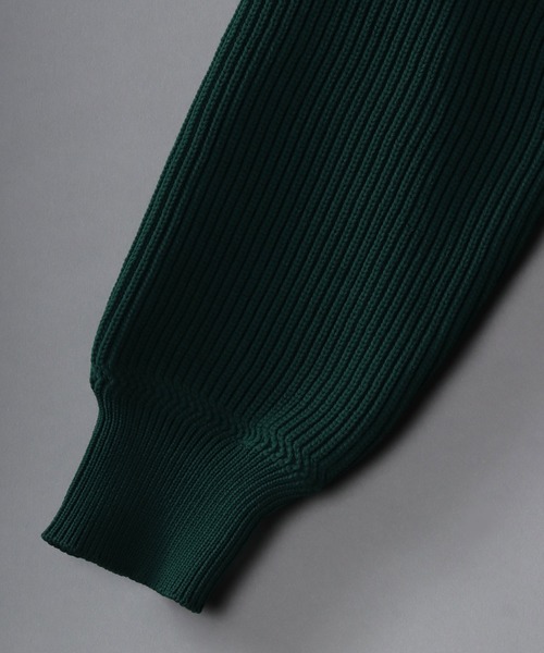 SITRY（シトリー）の「driver's knit/ドライバーズ ニット/フルジップ カーデ（ニット/セーター・メンズ・ブラック/ブラウン/オレンジ/ライトベージュ/グリーン・M/L/XL）」の9枚目の写真