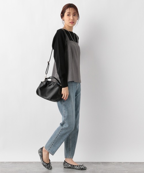 GLOBAL WORK（グローバルワーク）の「ウールライクストレッチビスチェ/MATINEE LINE/981913（ベスト・レディース・杢グレー/その他/モカ・FREE）」の14枚目の写真