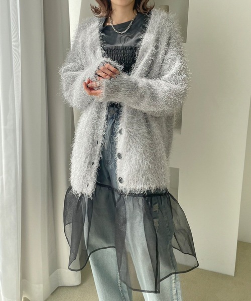 LOWRYS FARM（ローリーズファーム）の「２ＷＡＹベアチュニック　986358（Tシャツ/カットソー・レディース・ブラック/ホワイト/ライトグレー・FREE）」の19枚目の写真