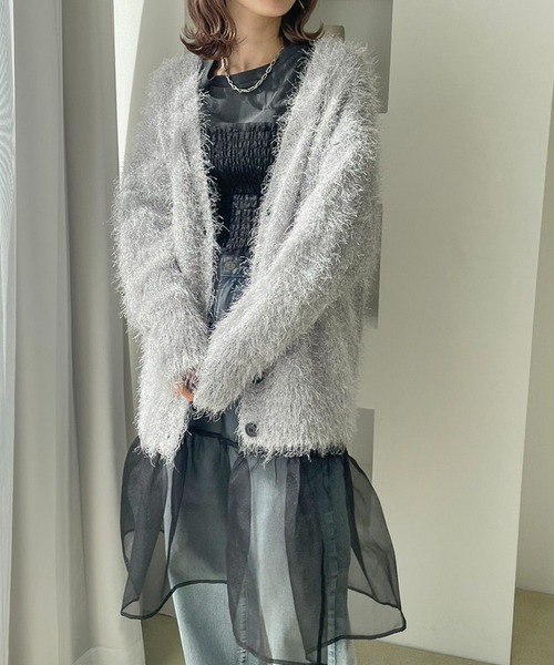 LOWRYS FARM（ローリーズファーム）の「２ＷＡＹベアチュニック　986358（Tシャツ/カットソー・レディース・ブラック/ホワイト/ライトグレー・FREE）」の20枚目の写真