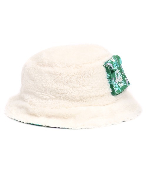 CHUMS(チャムス)の「【CHUMS/チャムス】 SAYORI WADA Elmo Fleece Reversible Hat(ハット・レディース・ホワイト×グリーン・FREE)」の1枚目の写真