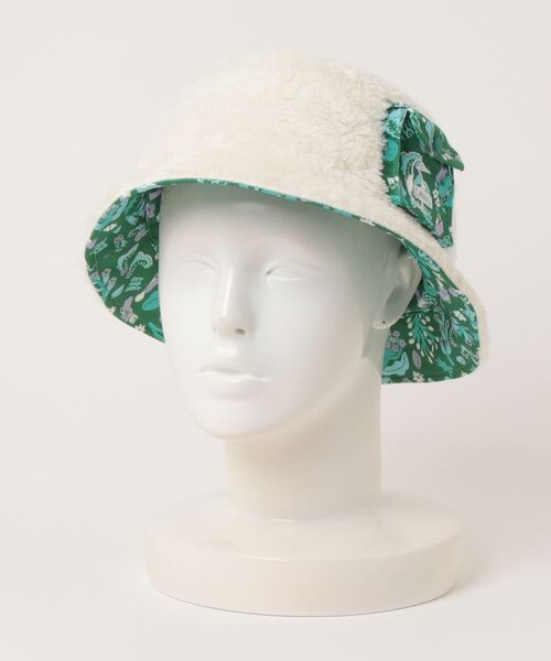 CHUMS(チャムス)の「【CHUMS/チャムス】 SAYORI WADA Elmo Fleece Reversible Hat(ハット・レディース・ホワイト×グリーン・FREE)」の4枚目の写真
