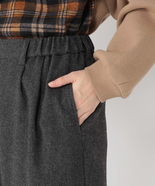 studio CLIP（スタディオクリップ）の「ツイード風ストレートパンツ[プチ・プラスサイズあり]（その他パンツ・レディース・ブラウン/チャコール/ベージュ・PF/ﾌﾘｰ(L)/MEDIUM/LARGE）」の14枚目の写真