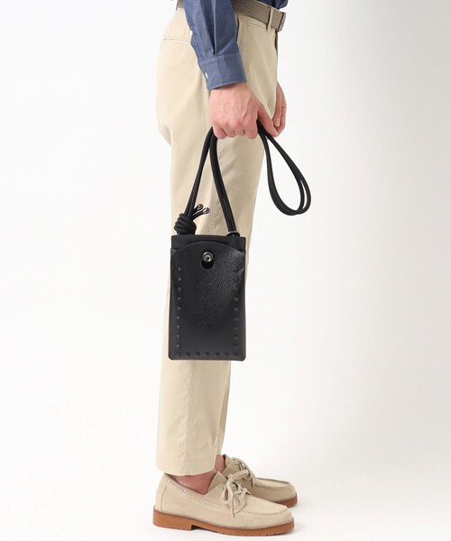 TOFF&LOADSTONE（トフアンドロードストーン）の「【ブラスボタン サコッシュ スタッズ】ショルダーバッグ（ショルダーバッグ・メンズ・ブラック・00）」の14枚目の写真