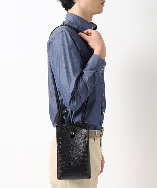 TOFF&LOADSTONE（トフアンドロードストーン）の「【ブラスボタン サコッシュ スタッズ】ショルダーバッグ（ショルダーバッグ・メンズ・ブラック・00）」の15枚目の写真