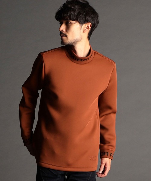 NICOLE CLUB FOR MEN（ニコルクラブフォーメン）の「ジャガードニット衿モックネックプルオーバー（その他トップス・メンズ・ベージュ/杢グレー/ブラック/オフホワイト/レンガ・X-LARGE/LARGE/MEDIUM）」の5枚目の写真