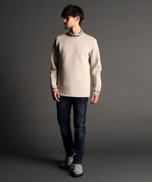 NICOLE CLUB FOR MEN（ニコルクラブフォーメン）の「ジャガードニット衿モックネックプルオーバー（その他トップス・メンズ・ベージュ/杢グレー/ブラック/オフホワイト/レンガ・X-LARGE/LARGE/MEDIUM）」の20枚目の写真