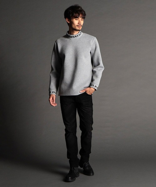 NICOLE CLUB FOR MEN（ニコルクラブフォーメン）の「ジャガードニット衿モックネックプルオーバー（その他トップス・メンズ・ベージュ/杢グレー/ブラック/オフホワイト/レンガ・X-LARGE/LARGE/MEDIUM）」の16枚目の写真