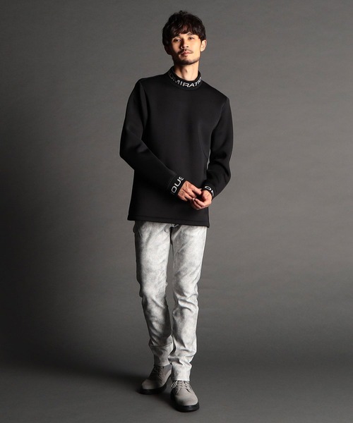 NICOLE CLUB FOR MEN（ニコルクラブフォーメン）の「ジャガードニット衿モックネックプルオーバー（その他トップス・メンズ・ベージュ/杢グレー/ブラック/オフホワイト/レンガ・X-LARGE/LARGE/MEDIUM）」の10枚目の写真