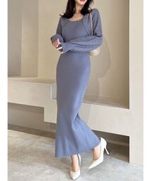 RESEXXY | ボレロライクタイトニットワンピース(ワンピース)