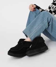 ◆フロントジップボアショートブーツ