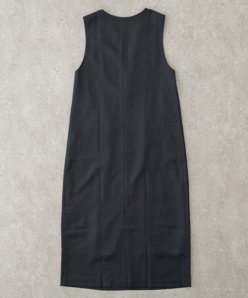 BRICK & SONS（ブリックアンドサンズ）の「ナチュラルストレッチジャンパースカート（スカート・レディース・ブラック/グレー・MEDIUM/SMALL）」の3枚目の写真