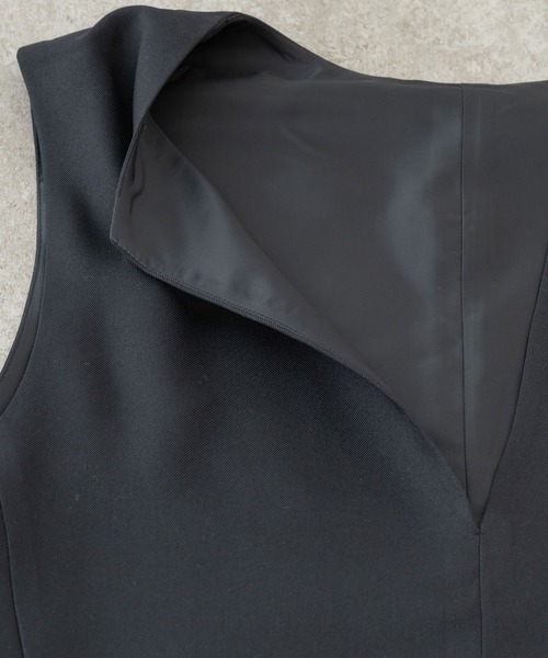 BRICK & SONS（ブリックアンドサンズ）の「ナチュラルストレッチジャンパースカート（スカート・レディース・ブラック/グレー・MEDIUM/SMALL）」の5枚目の写真