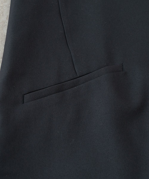 BRICK & SONS（ブリックアンドサンズ）の「ナチュラルストレッチジャンパースカート（スカート・レディース・ブラック/グレー・MEDIUM/SMALL）」の6枚目の写真