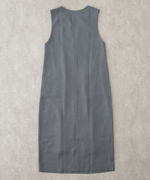 BRICK & SONS（ブリックアンドサンズ）の「ナチュラルストレッチジャンパースカート（スカート・レディース・ブラック/グレー・MEDIUM/SMALL）」の9枚目の写真