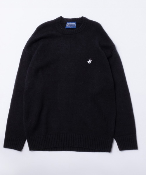 BEVERLY HILLS POLO CLUB(ビバリーヒルズポロクラブ)の「BEVERLY HILLS POLO CLUB ビバリーヒルズポロクラブ ワンポイントニット(ニット/セーター・メンズ・ネイビー×ホワイト/ブラック×ホワイト/ブラック/グレー/ベージュ/ネイビー/アイボリー・L/M/XL)」の10枚目の写真