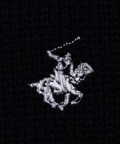 BEVERLY HILLS POLO CLUB(ビバリーヒルズポロクラブ)の「BEVERLY HILLS POLO CLUB ビバリーヒルズポロクラブ ワンポイントニット(ニット/セーター・メンズ・ネイビー×ホワイト/ブラック×ホワイト/ブラック/グレー/ベージュ/ネイビー/アイボリー・L/M/XL)」の20枚目の写真