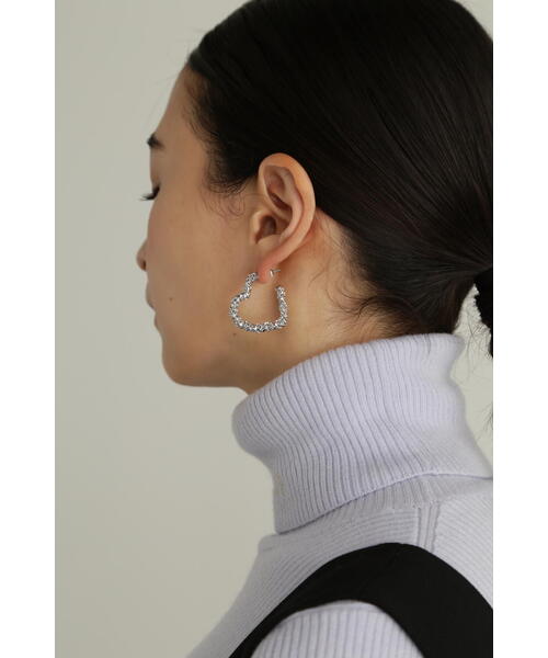 JILL STUART（ジルスチュアート）の「◆ハートピアス（ピアス（両耳用）・レディース・シルバー/ゴールド・ﾌﾘ-）」の4枚目の写真