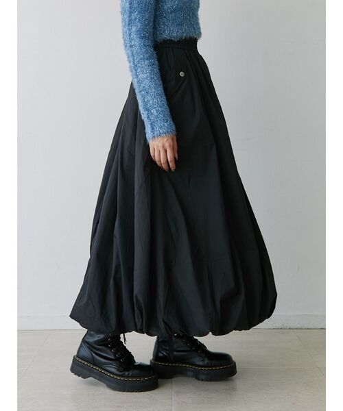 jouetie（ジュエティ）の「ドロストバルーンスカート（スカート・レディース・ブラック/カーキ・MEDIUM）」の7枚目の写真