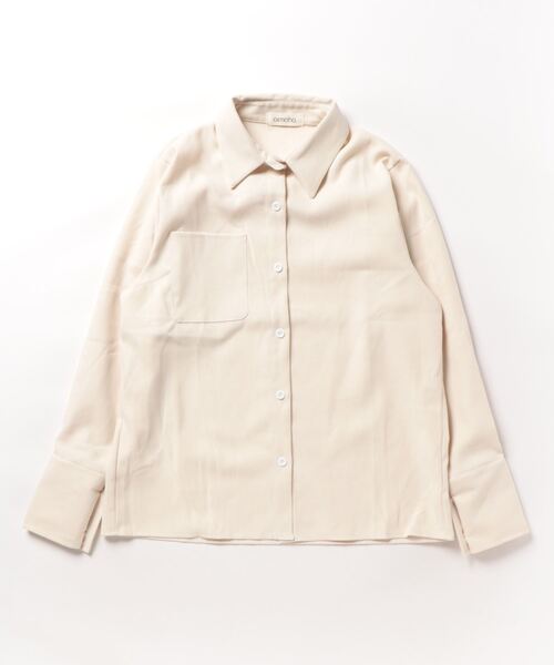 aimoha(アイモハ)の「メンズライクシャツ(シャツ/ブラウス・レディース・ベージュ・LARGE/X-LARGE/SMALL)」の3枚目の写真