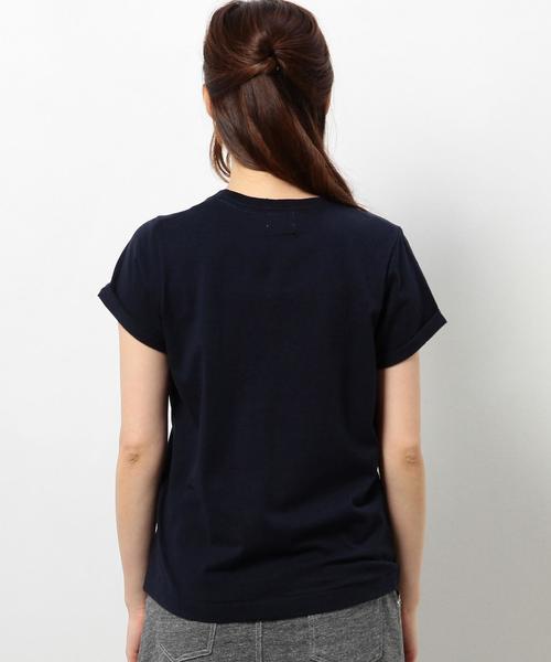 coen（コーエン）の「コットンポケットTシャツ（Tシャツ/カットソー・レディース・グレー/ホワイト/ネイビー・MEDIUM/LARGE）」の5枚目の写真