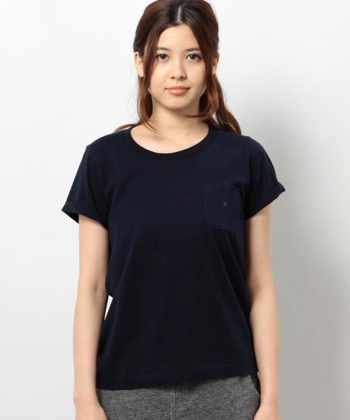 coen（コーエン）の「コットンポケットTシャツ（Tシャツ/カットソー・レディース・グレー/ホワイト/ネイビー・MEDIUM/LARGE）」の6枚目の写真