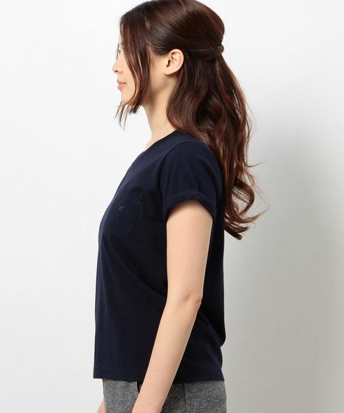 coen（コーエン）の「コットンポケットTシャツ（Tシャツ/カットソー・レディース・グレー/ホワイト/ネイビー・MEDIUM/LARGE）」の11枚目の写真