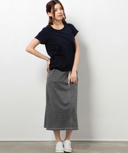 coen（コーエン）の「コットンポケットTシャツ（Tシャツ/カットソー・レディース・グレー/ホワイト/ネイビー・MEDIUM/LARGE）」の12枚目の写真