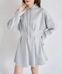【ZOZO限定】ウエストタックパーカーミニOP