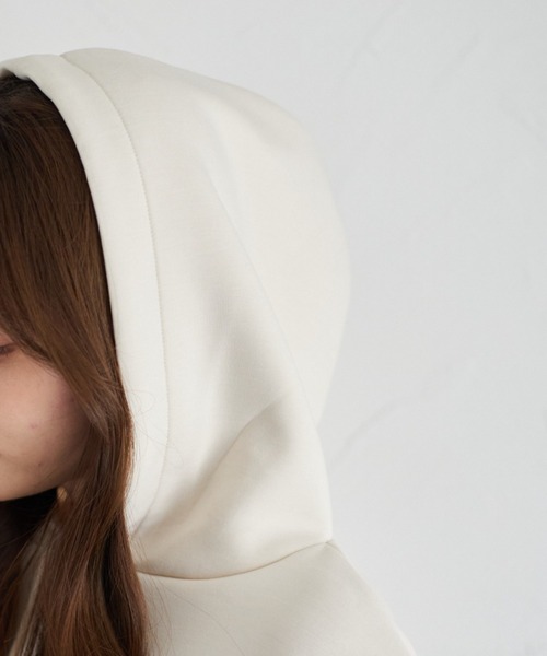 tocco closet(トッコ クローゼット)の「【ZOZO限定】ウエストタックパーカーミニOP(ワンピース・レディース・オフホワイト/ライトグレー/ブラック・M)」の12枚目の写真