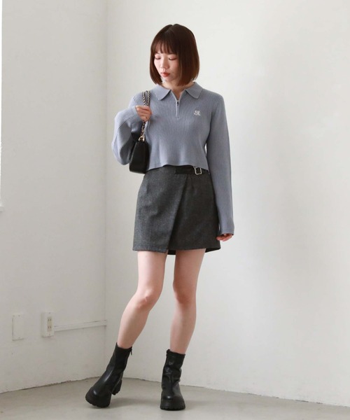 archives(アルシーヴ)の「ロゴチェーンミニショルダー(ショルダーバッグ・レディース・ブラック/グレイッシュベージュ/モカ・FREE)」の8枚目の写真