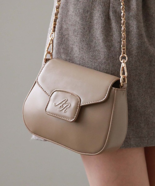 archives(アルシーヴ)の「ロゴチェーンミニショルダー(ショルダーバッグ・レディース・ブラック/グレイッシュベージュ/モカ・FREE)」の15枚目の写真