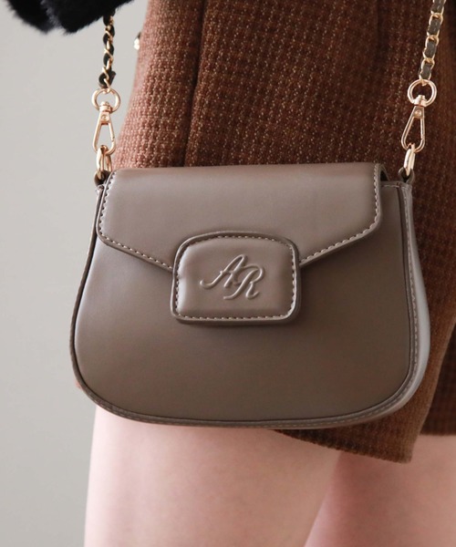 archives(アルシーヴ)の「ロゴチェーンミニショルダー(ショルダーバッグ・レディース・ブラック/グレイッシュベージュ/モカ・FREE)」の20枚目の写真