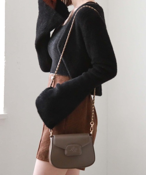 archives(アルシーヴ)の「ロゴチェーンミニショルダー(ショルダーバッグ・レディース・ブラック/グレイッシュベージュ/モカ・FREE)」の21枚目の写真