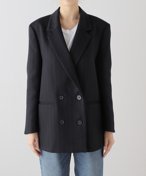 plage organic wool ジャケット　ブラック　36サイズ セール】ORGANIC WOOL DB ジャケット（その他アウター）｜Plage