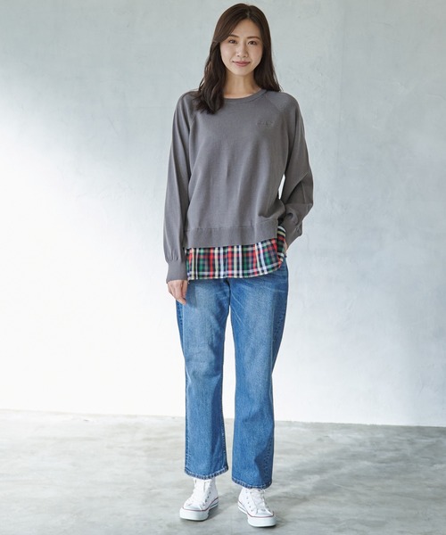 Arnold Palmer（アーノルドパーマー）の「ニット × パーマーチェック プルオーバー（ニット/セーター・レディース・グレー/ネイビー/ベージュ・L/M/S）」の12枚目の写真