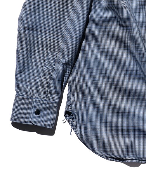 BEAMS PLUS(ビームスプラス)の「BEAMS PLUS / ウール ポリエステル チェック ガイドシャツ(シャツ/ブラウス・メンズ・ブルー・XL/S/M/L)」の3枚目の写真