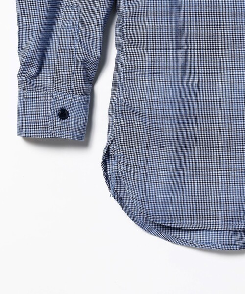 BEAMS PLUS(ビームスプラス)の「BEAMS PLUS / ウール ポリエステル チェック ガイドシャツ(シャツ/ブラウス・メンズ・ブルー・XL/S/M/L)」の4枚目の写真