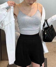 SPIRALGIRL | パット付きクロスラインビスチェ(キャミソール)