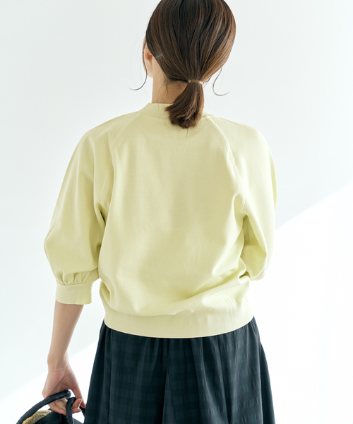 IENA(イエナ)の「セーターマシーンプルオーバー(Tシャツ/カットソー・レディース・ホワイト/ネイビー/イエロー・FREE)」の7枚目の写真