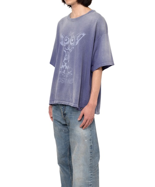 トップス KAMIYA 24SS Monster Bleached Print T XL KAMIYA（カミヤ）の「'MONSTER' Printed Bleach T-shirt（T