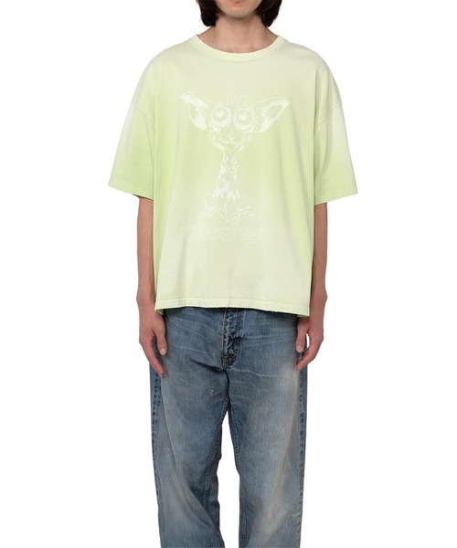 トップス KAMIYA 24SS Monster Bleached Print T XL KAMIYA（カミヤ）の「'MONSTER' Printed Bleach T-shirt（T