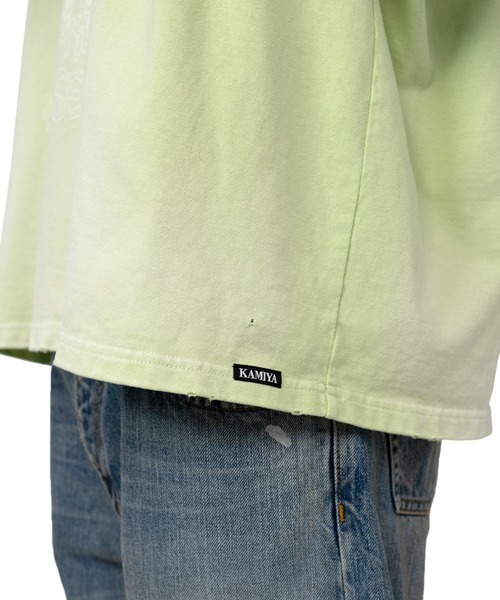 KAMIYA（カミヤ）の「'MONSTER' Printed Bleach T-shirt（T
