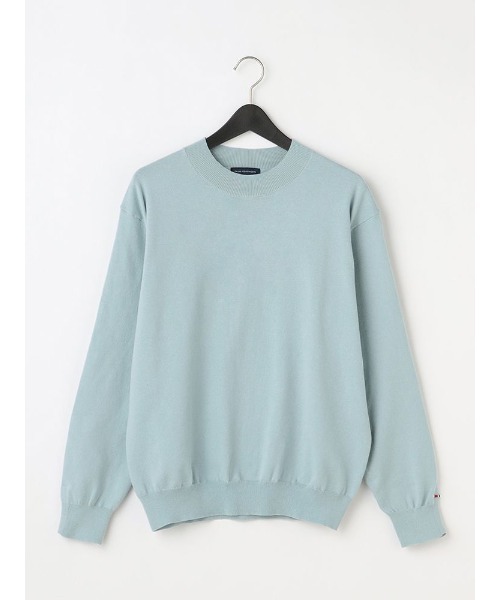 Perfect Suit FActory（パーフェクトスーツファクトリー）の「TRANS CONTINENTS　トリコロール刺繍　プルオーバー　ホワイト/ブラック/レッド/サックス（ニット/セーター・メンズ・レッド/ブラック/ホワイト/サックスブルー・LL/L/M）」の3枚目の写真