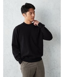 Perfect Suit FActory | TRANS CONTINENTS　トリコロール刺繍　プルオーバー　ホワイト/ブラック/レッド/サックス(ニット/セーター)