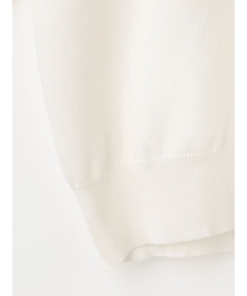 Perfect Suit FActory（パーフェクトスーツファクトリー）の「TRANS CONTINENTS　トリコロール刺繍　プルオーバー　ホワイト/ブラック/レッド/サックス（ニット/セーター・メンズ・レッド/ブラック/ホワイト/サックスブルー・LL/L/M）」の18枚目の写真