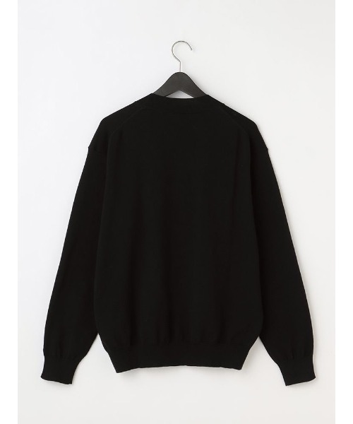 Perfect Suit FActory（パーフェクトスーツファクトリー）の「TRANS CONTINENTS　トリコロール刺繍　プルオーバー　ホワイト/ブラック/レッド/サックス（ニット/セーター・メンズ・レッド/ブラック/ホワイト/サックスブルー・LL/L/M）」の21枚目の写真