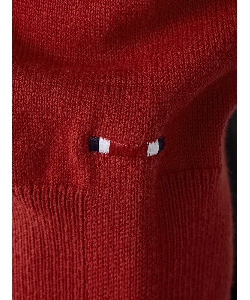 Perfect Suit FActory（パーフェクトスーツファクトリー）の「TRANS CONTINENTS　トリコロール刺繍　プルオーバー　ホワイト/ブラック/レッド/サックス（ニット/セーター・メンズ・レッド/ブラック/ホワイト/サックスブルー・LL/L/M）」の12枚目の写真