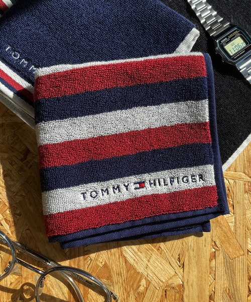 TOMMY HILFIGER(トミーヒルフィガー)の「TOMMY HILFIGER/トミーヒルフィガー ブランド ロゴ 配色 コットン ハンカチ タオル ミニタオル 25×25(ハンカチ/ハンドタオル・メンズ・ブラック/ネイビー系3/ネイビー系2/ネイビー系1/レッド/ホワイト/グレー系1/グレー系2/ネイビー系4/ネイビー系5・FREE)」の7枚目の写真